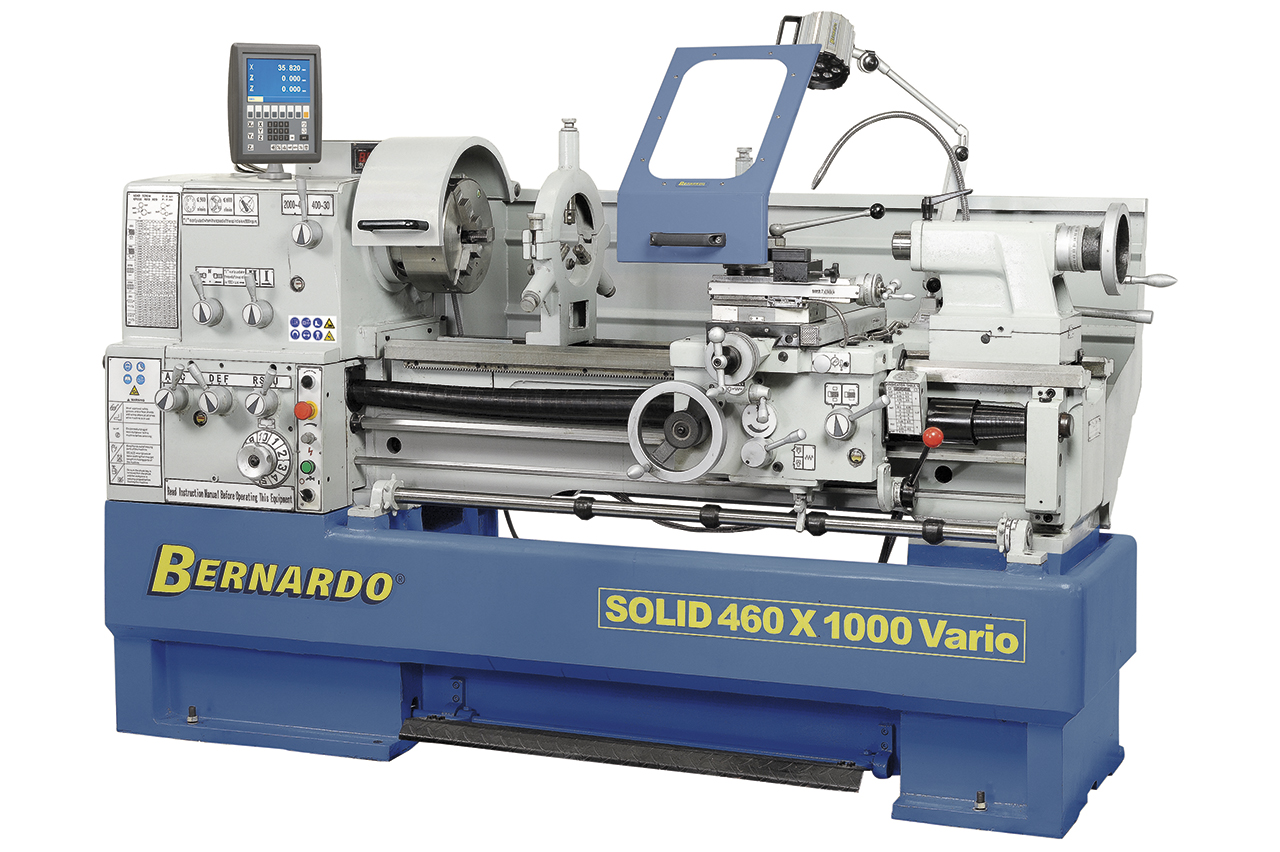 Tokarka SOLID 460 x 1000 VARIO z cyfrowym wyświetlaczem 3 osi i systemem MULTIFIX *  BERNARDO