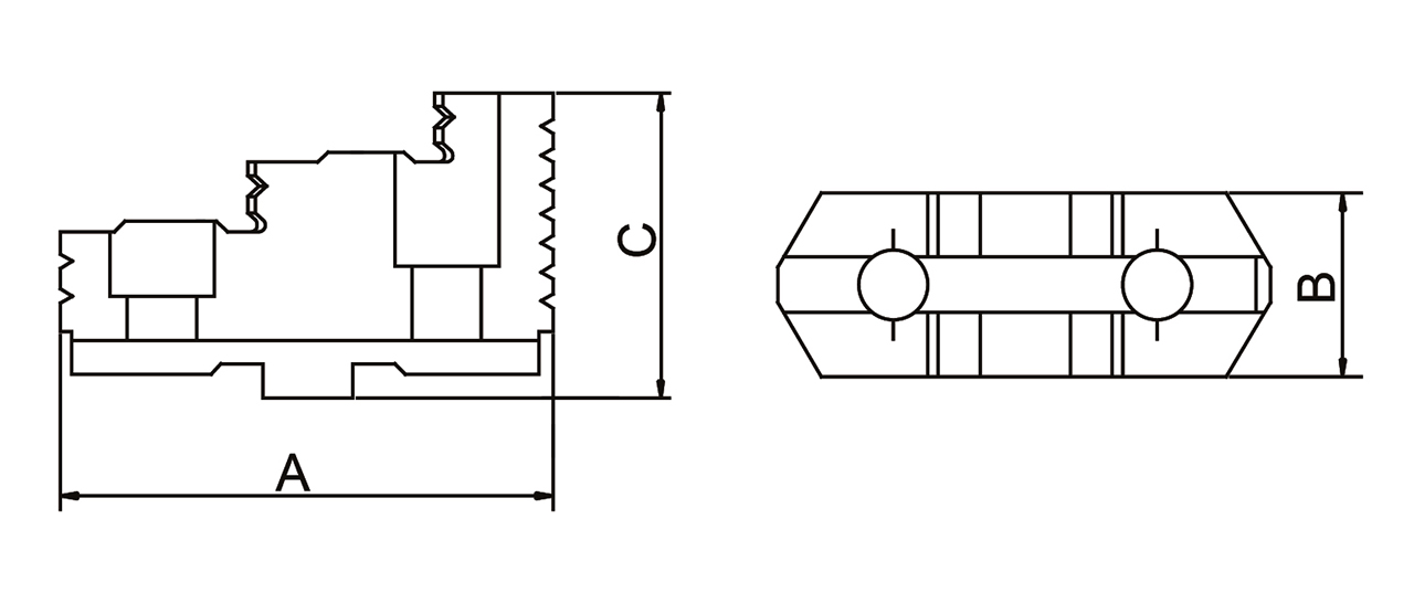 Szczęki górne twarde - komplet DTJ-DK12-500 BERNARDO