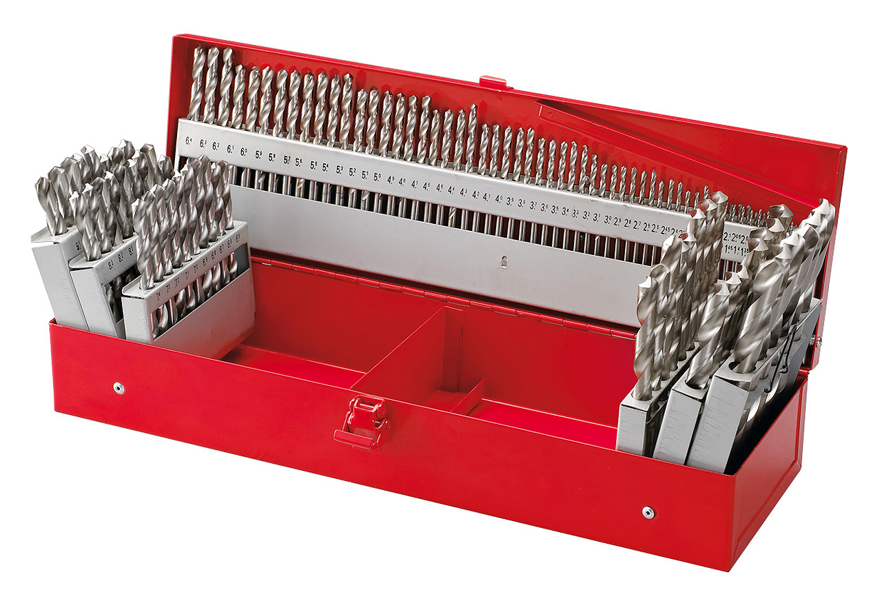 Zestaw wierteł krętych 118 szt., 1-13 mm, HSS BERNARDO