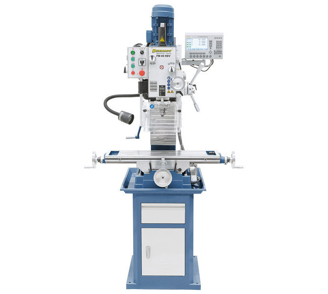 Wiertarko-frezarka FM 45 HSV z cyfrowym wyświetlaczem 3 osi BERNARDO - 189 - zdjęcie 4