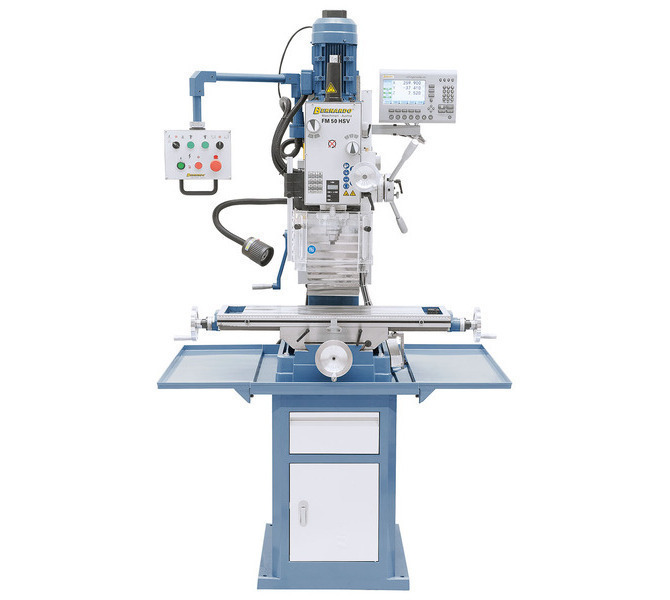 Wiertarko-frezarka FM 50 HSV z cyfrowym wyświetlaczem 3 osi BERNARDO - 196 - zdjęcie 3