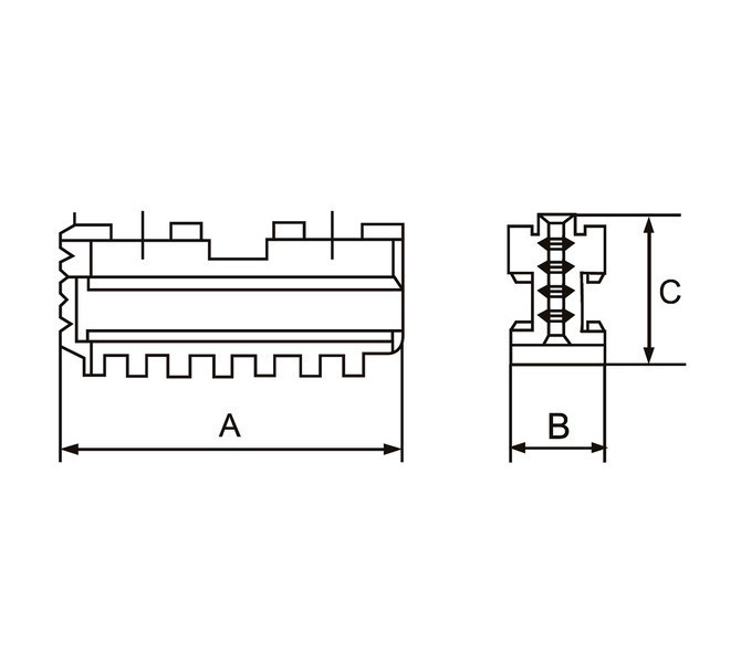 Szczęki podstawowe - komplet DMJ-DK11-125 BERNARDO - 3603 - zdjęcie 2