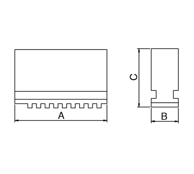 Szczęki jednolite miękkie - komplet SJ-PS4-400 BERNARDO - 3799 - zdjęcie 2