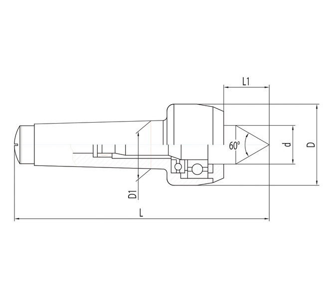 Ruchomy kieł centrujący PC - MK 1 BERNARDO - 3990 - zdjęcie 2