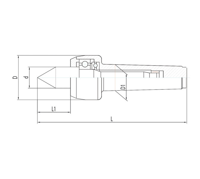 Ruchomy kieł centrujący NCK-A MK 3 BERNARDO - 4001 - zdjęcie 2