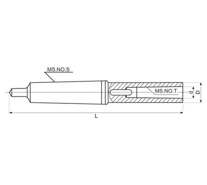 Tuleja przedłużająca MK 2 / 2 BERNARDO - 4132 - zdjęcie 2