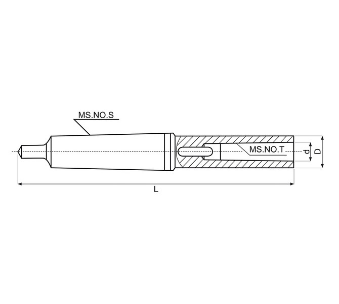 Tuleja przedłużająca MK 2 / 3 BERNARDO - 4133 - zdjęcie 2