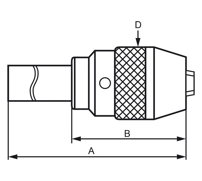 Uchwyt wiertarski szybkomocujący z trzpieniem  MK 2, 1 - 16 mm BERNARDO - 7586 - zdjęcie 2