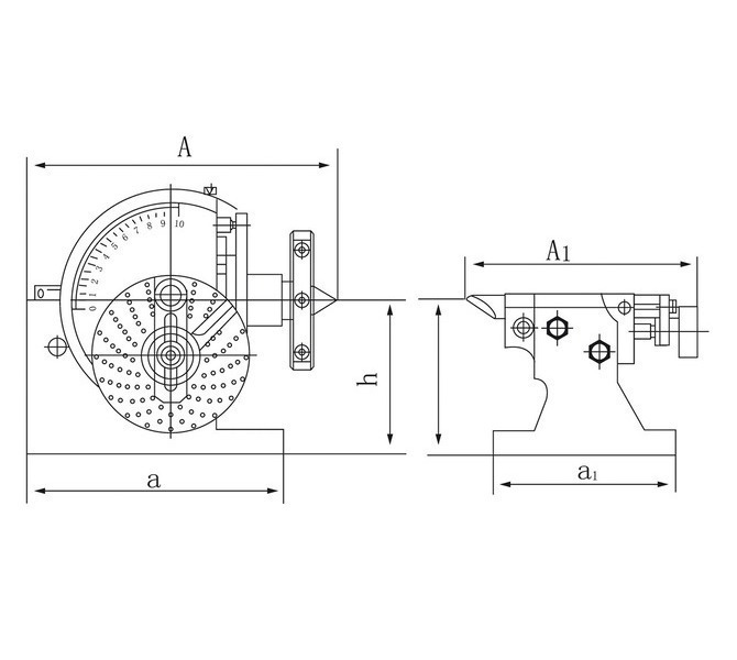 Głowica podziałowa, podzielnica pół uniwersalna BS-1 BERNARDO - 4289 - zdjęcie 2