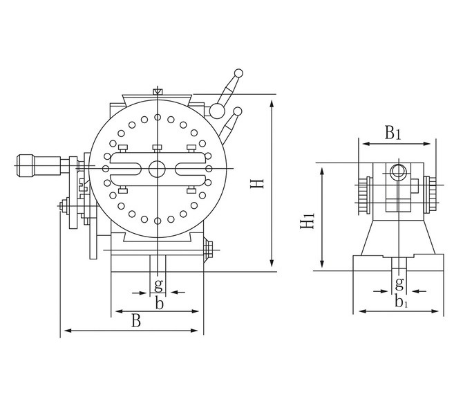 Głowica podziałowa, podzielnica pół uniwersalna BS-1 BERNARDO - 4289 - zdjęcie 3